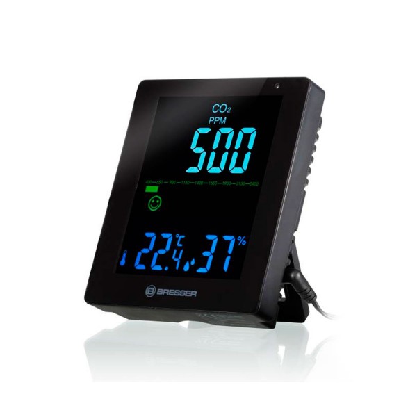 Bresser monitor co2 y calidad del aire negro
