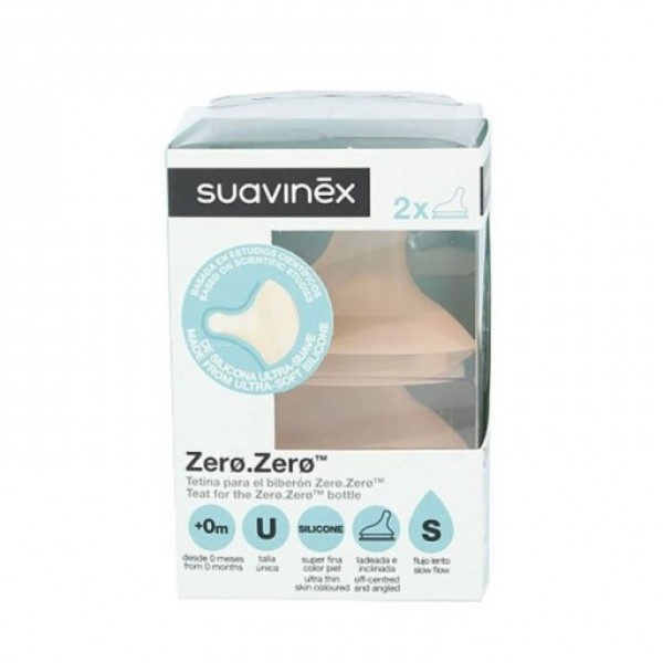 Suavinex Zero Tetina Silicona Flujo S 0m+ 2 Uds