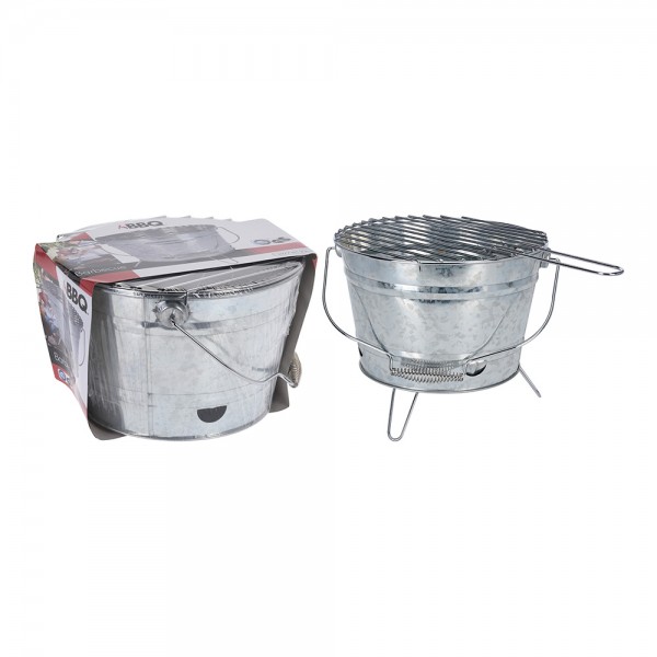 Barbacoa de zinc modelo barril ø27cm bbq