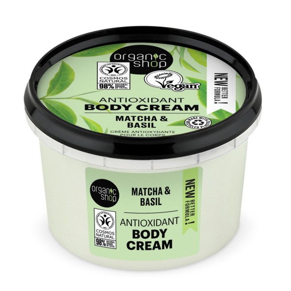 Organic shop matcha crema corporal anti-oxidante 250ml