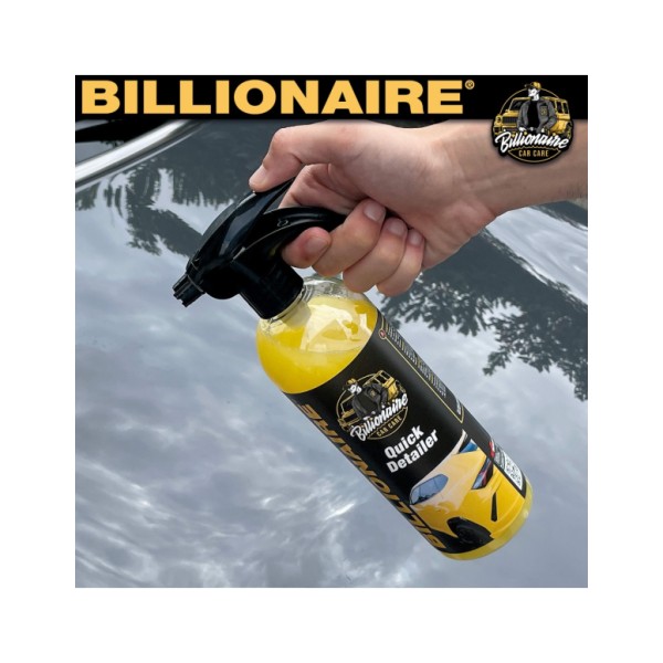 Billionaire Quick Detailer Cera Rápida en Spray con Carnauba Fácil aplicación Brillo Intenso Aroma a Cítrico 750ml